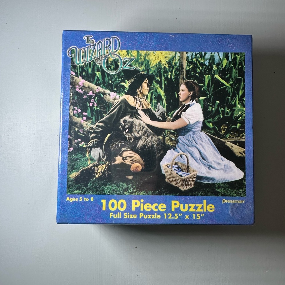 SEALED, The Wizard Of Oz, Pressman Puzzle 2002, Dorothy‎ Meets Scarecrow 100pc